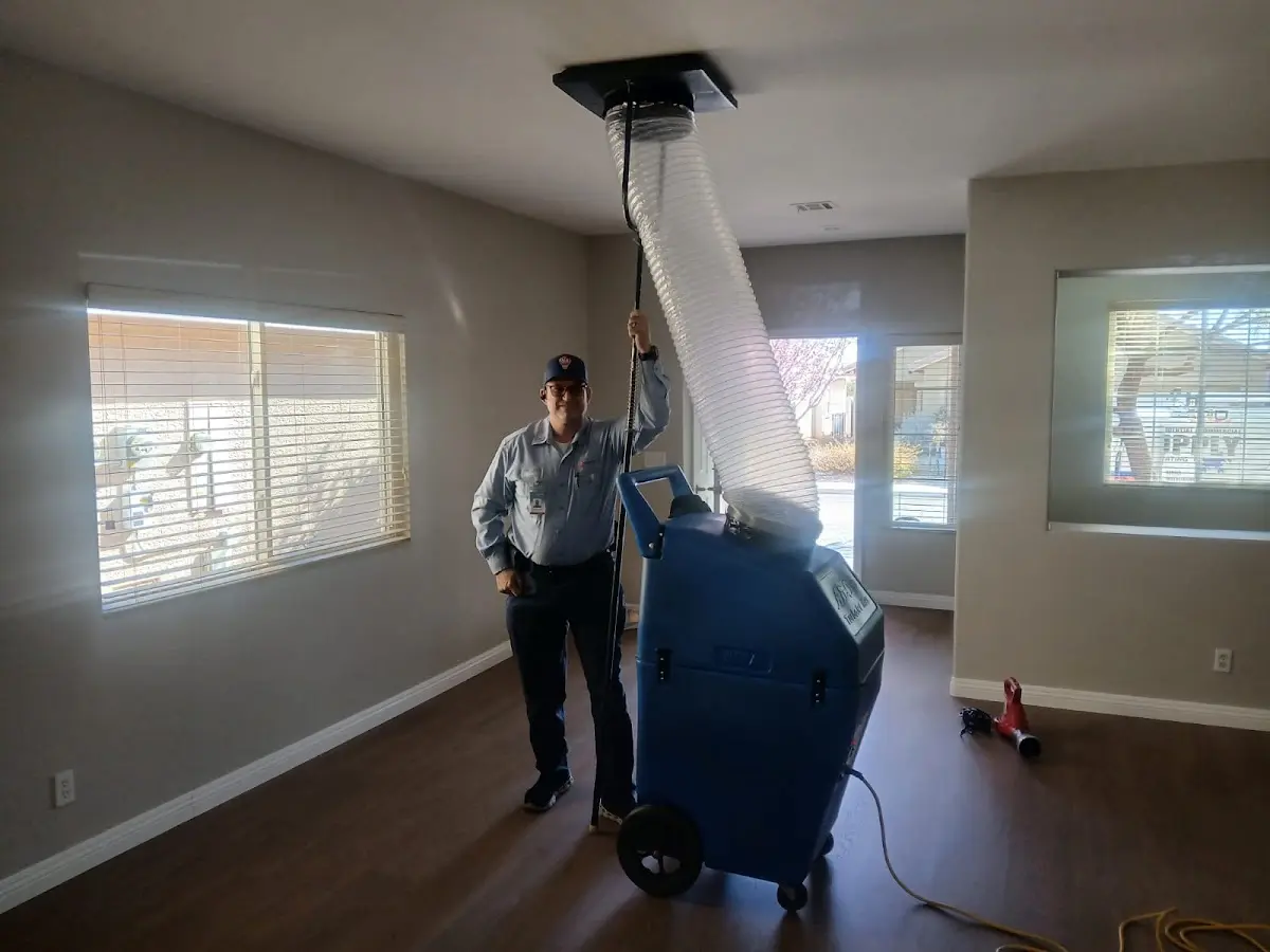 Professional Dryer Vent Cleaning work inside a Laurens home